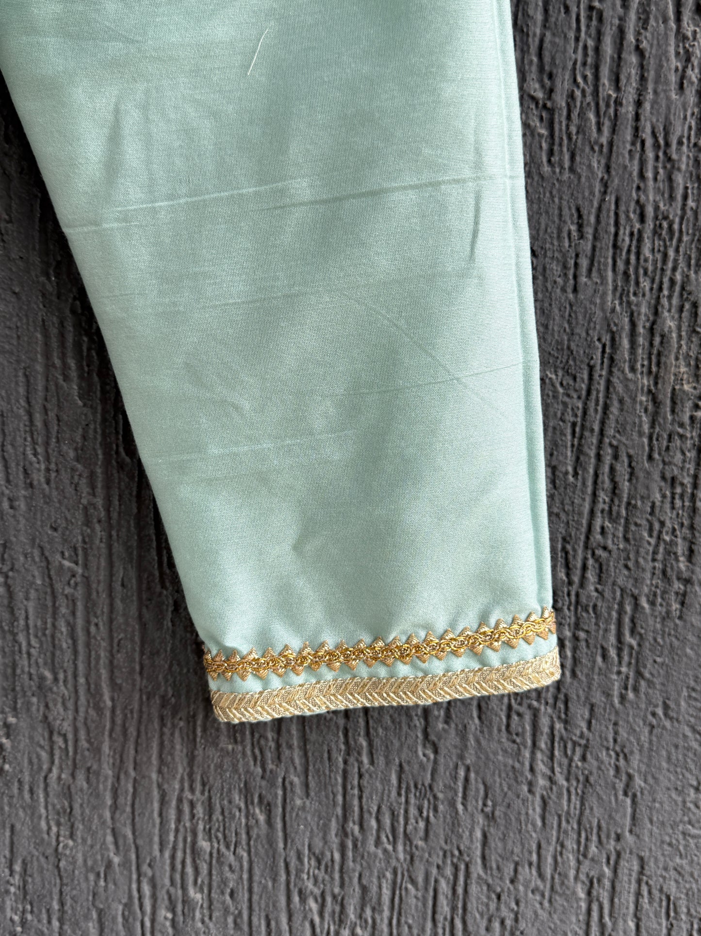 Blue silk kurta set