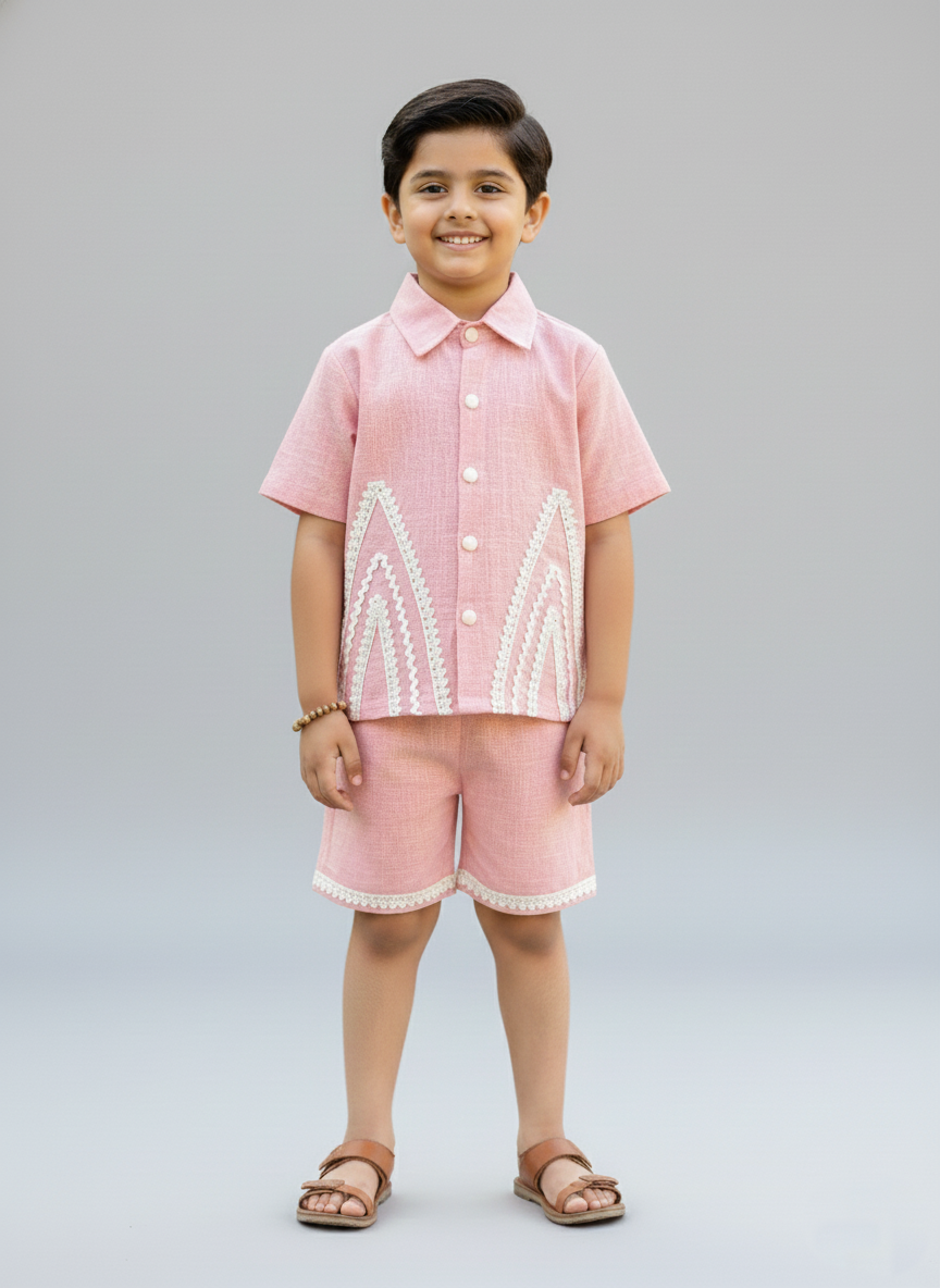 Pink co-ord set for boys