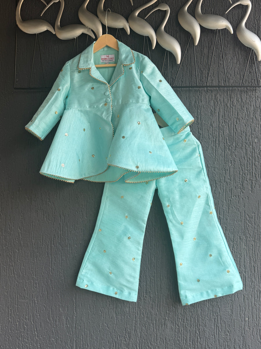 Powder Blue Booti Co ord set