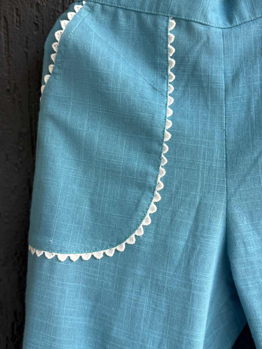 Teal Petal & Peplum Co-ord Set
