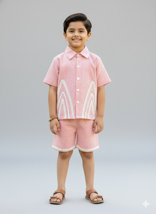 Pink co-ord set for boys