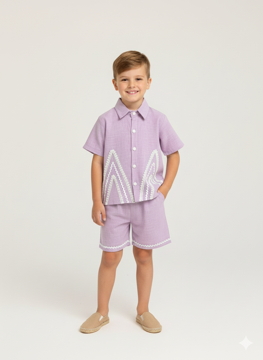 Lavendar co-ord set for boys
