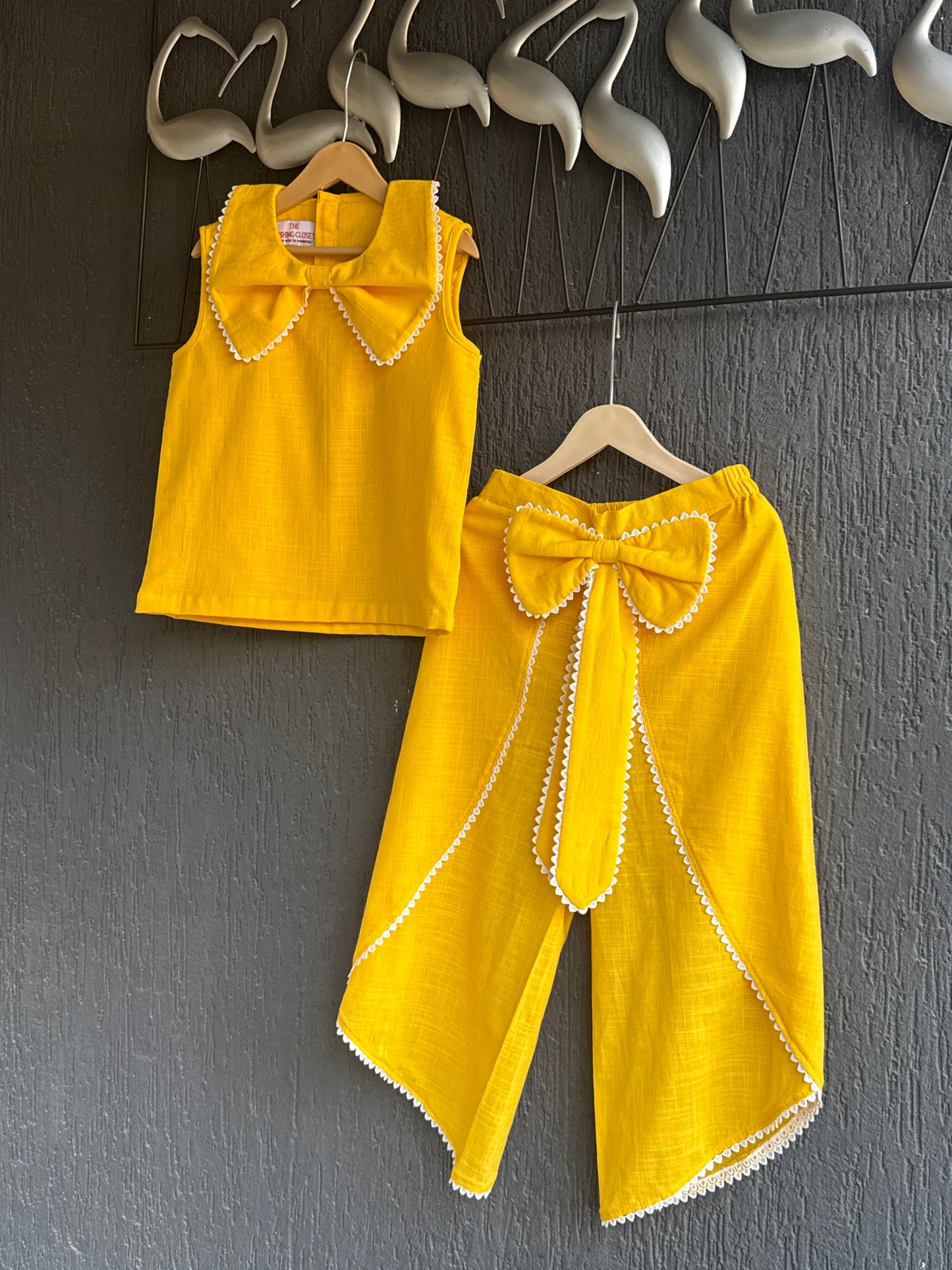 Sunshine Bow drape co-ord set
