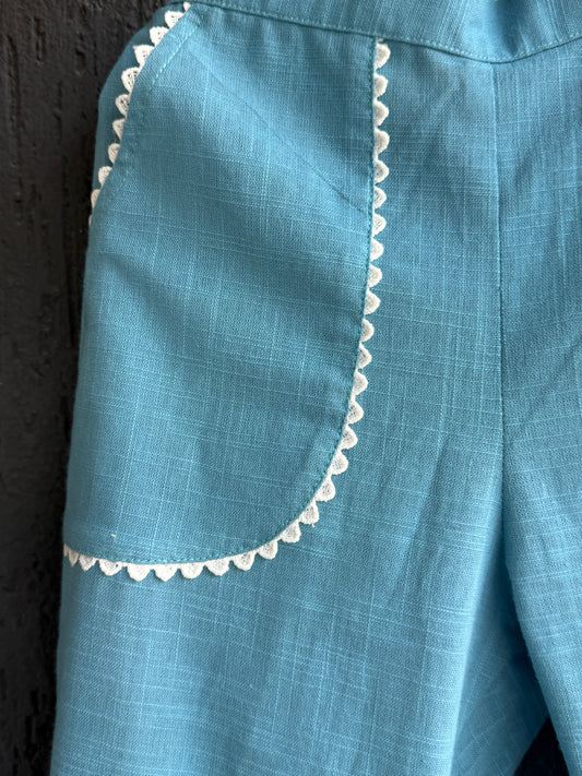 Teal Petal & Peplum Co-ord Set