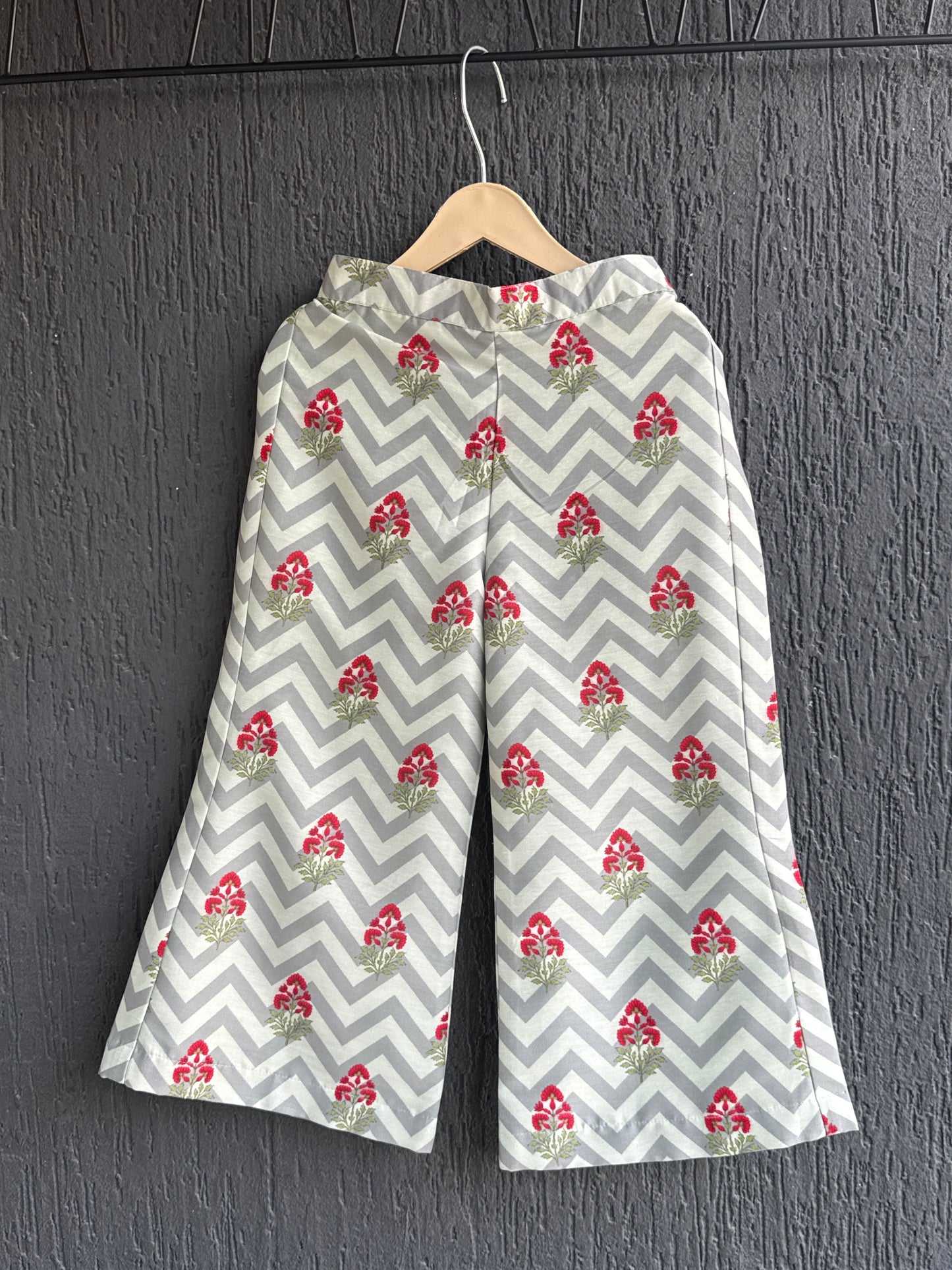 Grey floral print co-ord set
