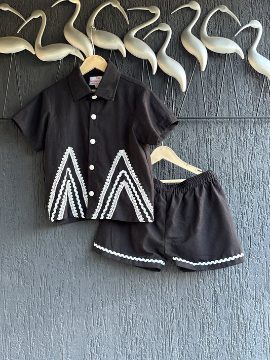 Black co-ord set for boys