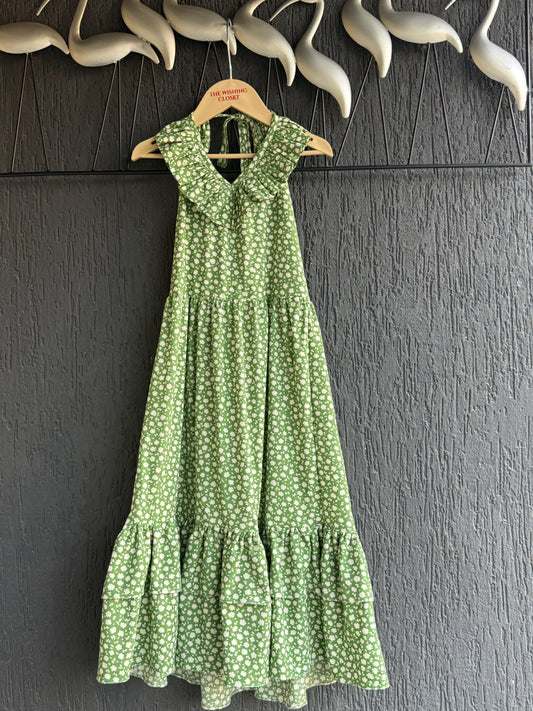 Green Halter Neck Dress
