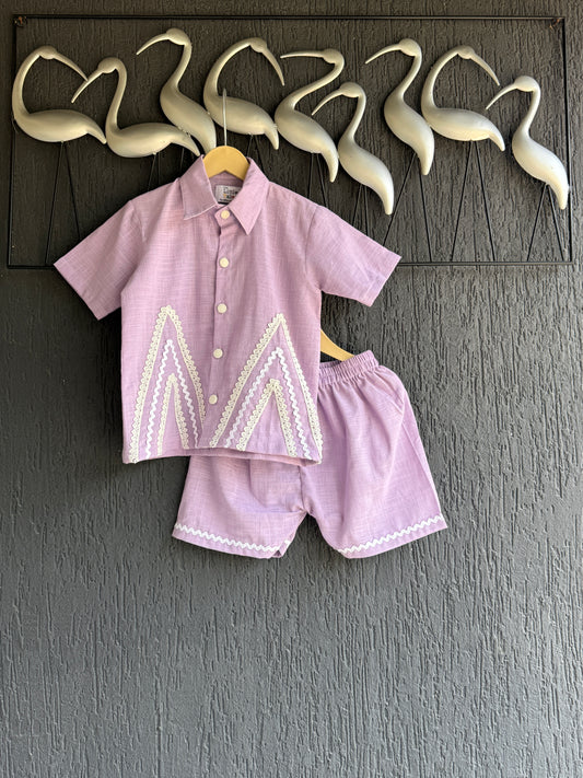 Lavendar co-ord set for boys