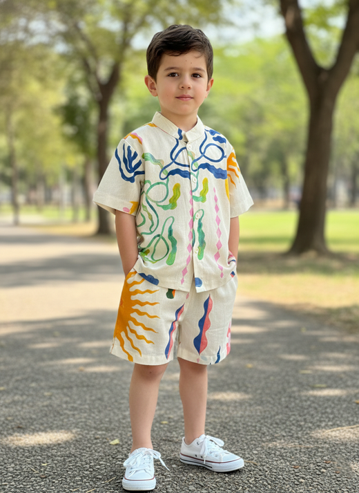 Sun print boxer set