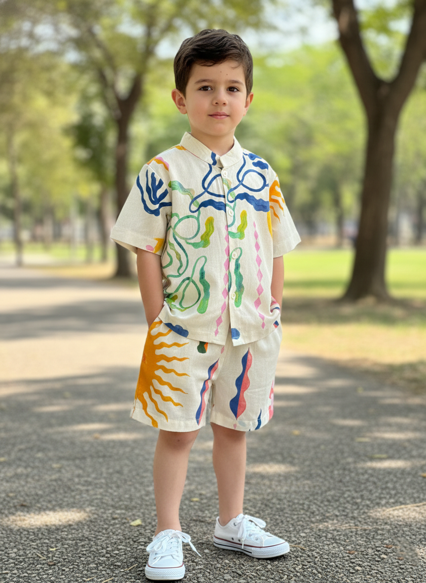 Sun print boxer set